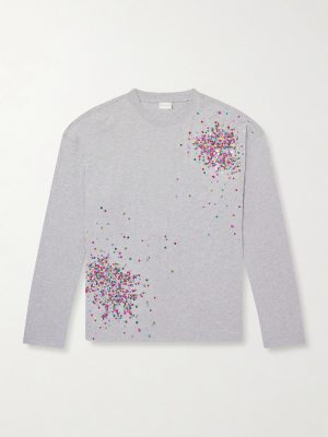 Embellished Cotton-Jersey T-Shirt Embellished Cotton-Jersey T-Shirt