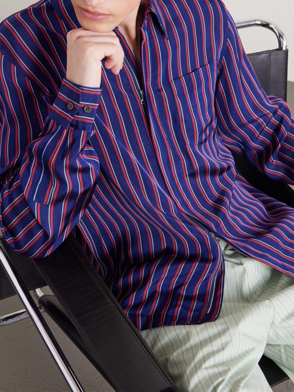 Striped Crepe Shirt - CU