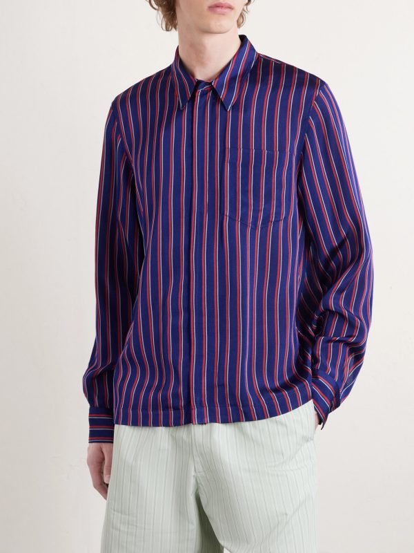 Striped Crepe Shirt - FR
