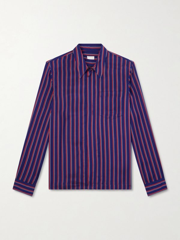 Striped Crepe Shirt