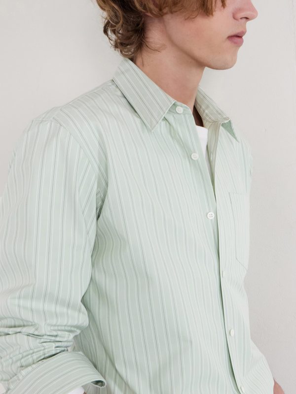 Striped Cotton-Poplin Shirt - CU Striped Cotton-Poplin Shirt - CU