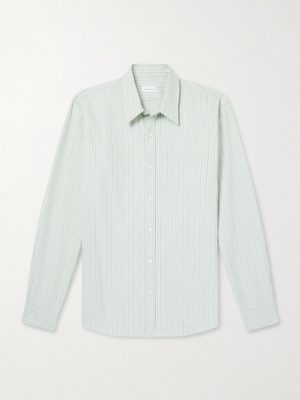 Striped Cotton-Poplin Shirt Striped Cotton-Poplin Shirt