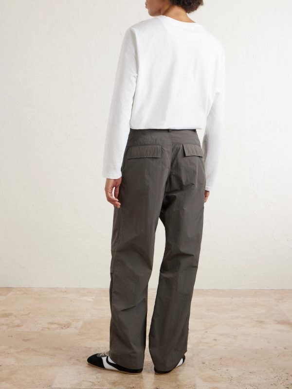 Straight-Leg Shell Trousers - BK