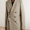 Double-Breasted Wool and Mohair-Blend Twill Blazer - FR Double-Breasted Wool and Mohair-Blend Twill Blazer - FR