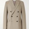 Double-Breasted Wool and Mohair-Blend Twill Blazer Double-Breasted Wool and Mohair-Blend Twill Blazer