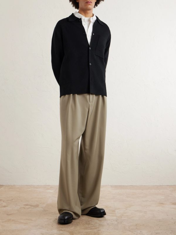 Double-Breasted Wool and Mohair-Blend Twill Blazer - OU2 Double-Breasted Wool and Mohair-Blend Twill Blazer - OU2