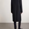 Double-Breasted Herringbone Cotton and Wool-Blend Coat - BK Double-Breasted Herringbone Cotton and Wool-Blend Coat - BK