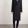 Double-Breasted Herringbone Cotton and Wool-Blend Coat - FR Double-Breasted Herringbone Cotton and Wool-Blend Coat - FR
