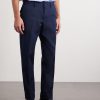 Straight-Leg Cotton and Wool-Blend Trousers - FR Straight-Leg Cotton and Wool-Blend Trousers - FR