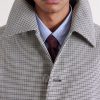 Gingham Recycled-Twill Coat - CU Gingham Recycled-Twill Coat - CU