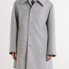 Gingham Recycled-Twill Coat - FR Gingham Recycled-Twill Coat - FR