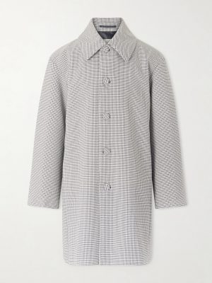 Gingham Recycled-Twill Coat Gingham Recycled-Twill Coat