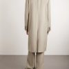 Wool and Mohair-Blend Twill Coat - BK