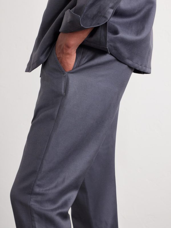 Straight-Leg Wool and Linen-Blend Twill Suit Trousers - CU