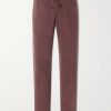 Straight-Leg Lyocell Drawstring Trousers