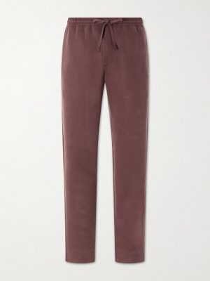 Straight-Leg Lyocell Drawstring Trousers Straight-Leg Lyocell Drawstring Trousers