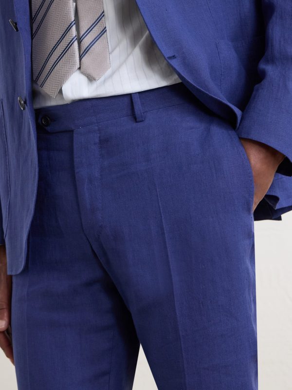 Straight-Leg Linen Suit Trousers - CU