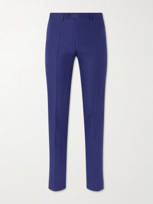 Straight-Leg Linen Suit Trousers Straight-Leg Linen Suit Trousers