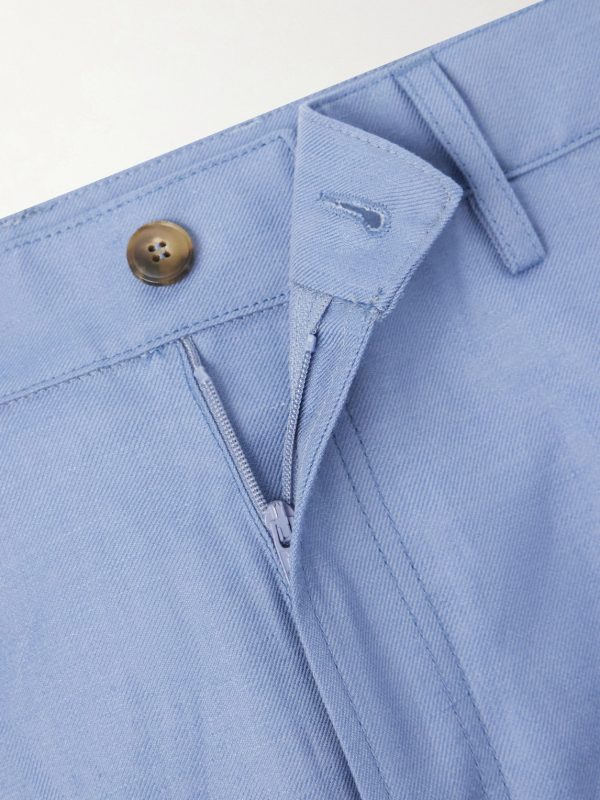 Straight-Leg Wool and Linen-Blend Twill Suit Trousers - E1 Straight-Leg Wool and Linen-Blend Twill Suit Trousers - E1