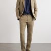 Straight-Leg Linen Suit Trousers - OU Straight-Leg Linen Suit Trousers - OU
