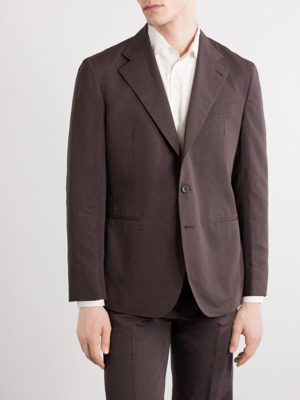 Cotton and Linen-Blend Suit Jacket - FR Cotton and Linen-Blend Suit Jacket - FR
