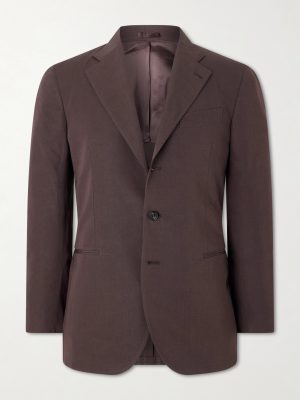 Cotton and Linen-Blend Suit Jacket Cotton and Linen-Blend Suit Jacket