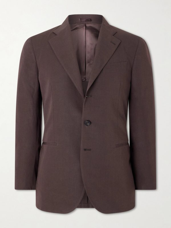 Cotton and Linen-Blend Suit Jacket Cotton and Linen-Blend Suit Jacket