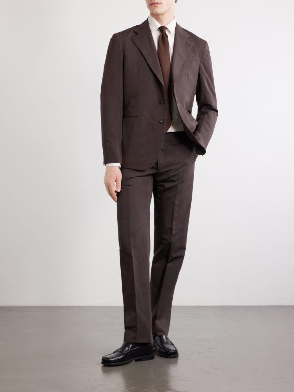 Cotton and Linen-Blend Suit Jacket - OU Cotton and Linen-Blend Suit Jacket - OU