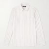 Button-Down Collar Striped Linen Shirt Button-Down Collar Striped Linen Shirt