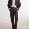 Button-Down Collar Striped Linen Shirt - OU Button-Down Collar Striped Linen Shirt - OU