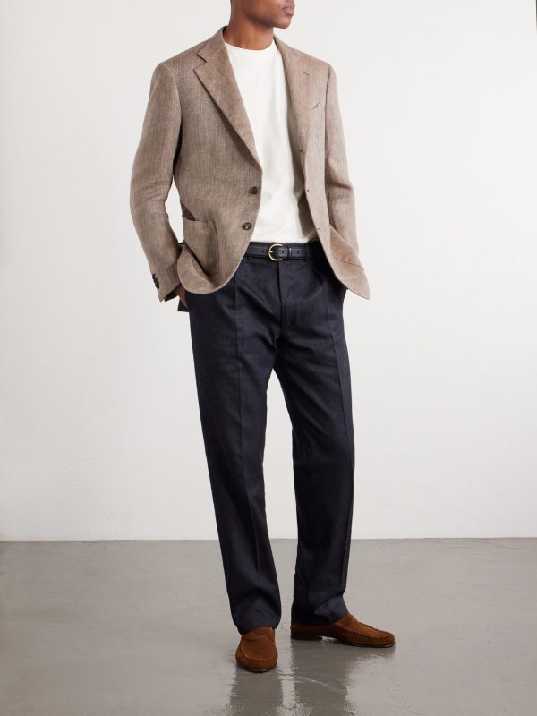 Waverly Straight-Leg Cotton and Linen-Blend Twill Suit Trousers - OU Waverly Straight-Leg Cotton and Linen-Blend Twill Suit Trousers - OU