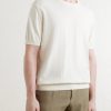 Knitted Cotton T-Shirt - FR Knitted Cotton T-Shirt - FR