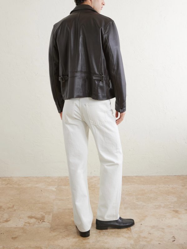 Racer Leather Jacket - BK Racer Leather Jacket - BK