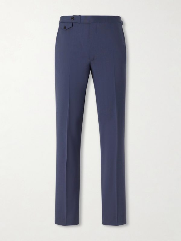 Waverly Straight-Leg Wool Twill Suit Trousers