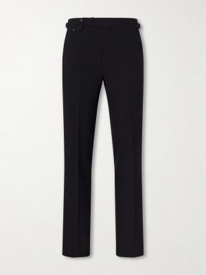Waverly Straight-Leg Wool Seersucker Suit Trousers