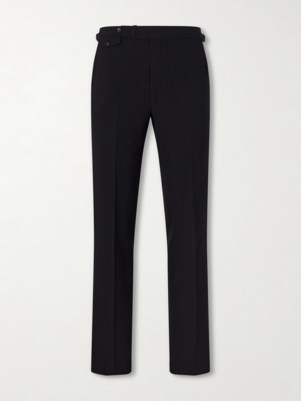 Waverly Straight-Leg Wool Seersucker Suit Trousers Waverly Straight-Leg Wool Seersucker Suit Trousers