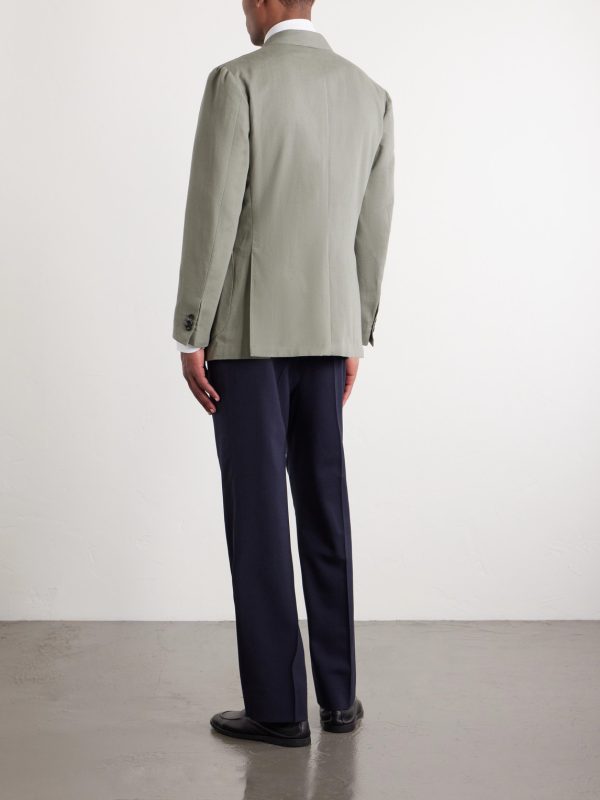 Waverly Cotton and Linen-Blend Blazer - BK Waverly Cotton and Linen-Blend Blazer - BK