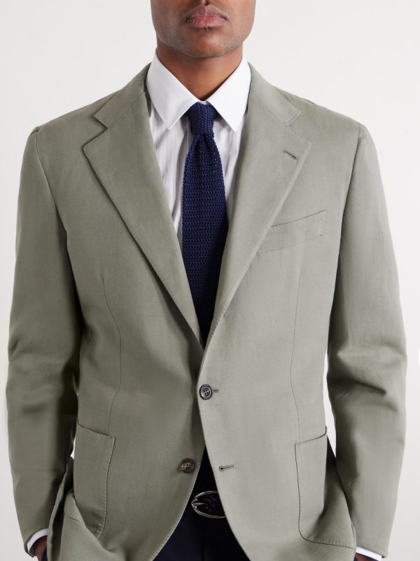 Waverly Cotton and Linen-Blend Blazer - CU Waverly Cotton and Linen-Blend Blazer - CU