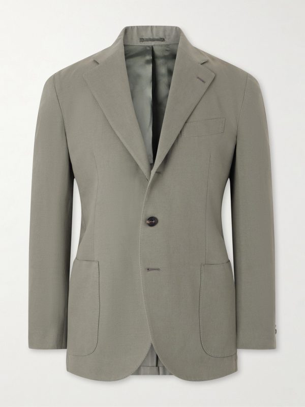 Waverly Cotton and Linen-Blend Blazer Waverly Cotton and Linen-Blend Blazer