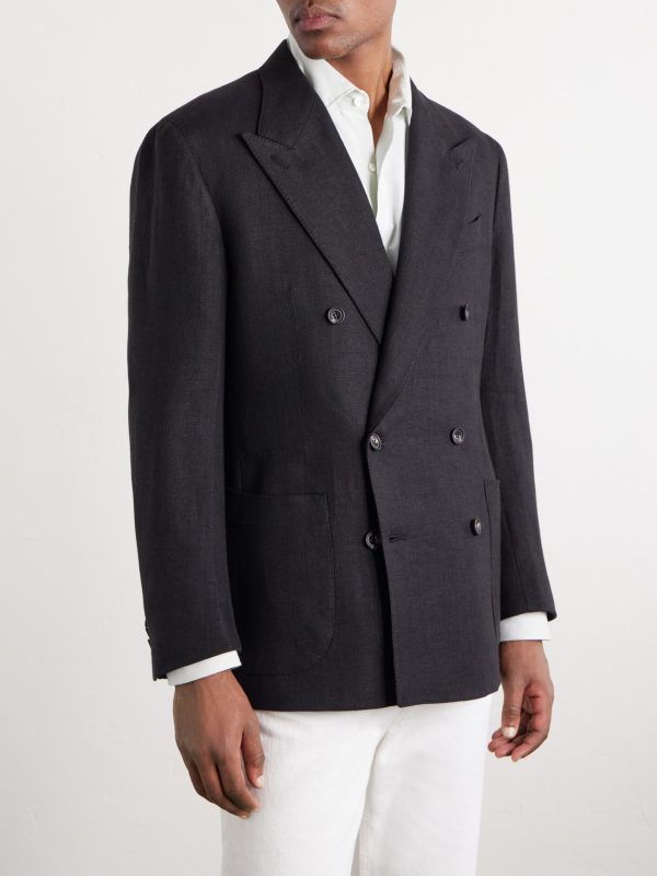 Waverly Double-Breasted Linen Blazer - FR Waverly Double-Breasted Linen Blazer - FR