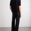 Knitted Linen and Cotton-Blend T-Shirt - BK Knitted Linen and Cotton-Blend T-Shirt - BK