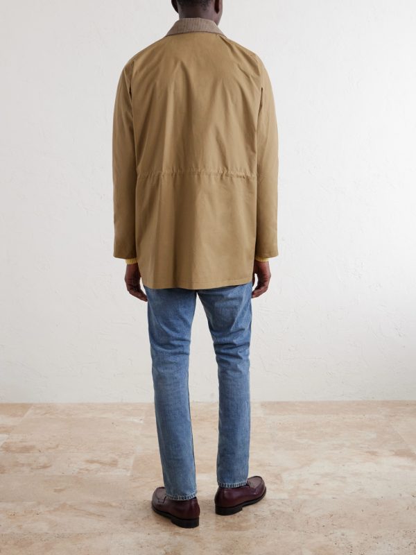 Game Corduroy-Trimmed Cotton Jacket - BK