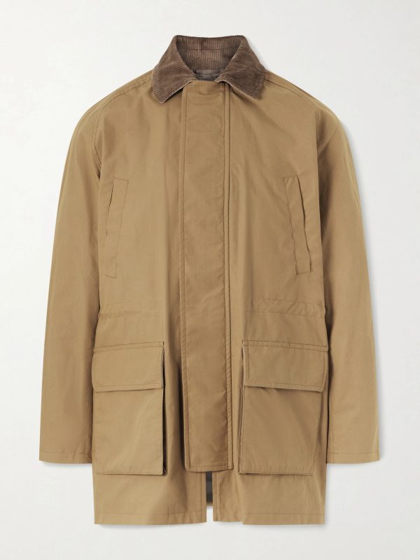 Game Corduroy-Trimmed Cotton Jacket