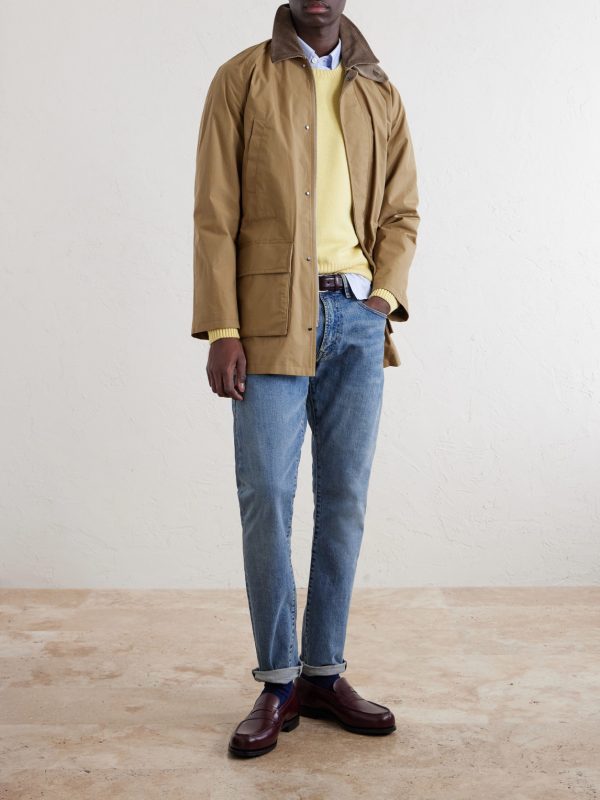Game Corduroy-Trimmed Cotton Jacket - OU