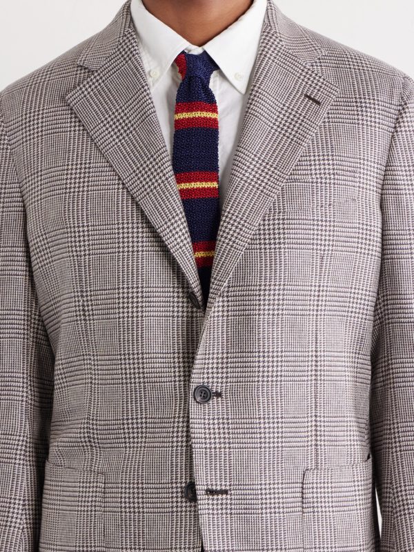 Wavery Prince of Wales Silk Blazer - CU Wavery Prince of Wales Silk Blazer - CU