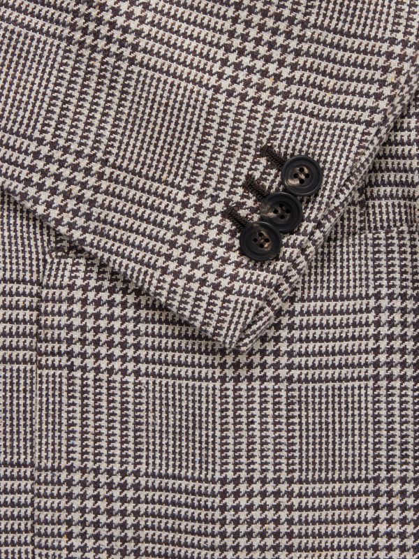 Wavery Prince of Wales Silk Blazer - E1 Wavery Prince of Wales Silk Blazer - E1
