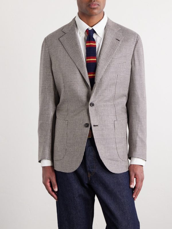Wavery Prince of Wales Silk Blazer - FR Wavery Prince of Wales Silk Blazer - FR