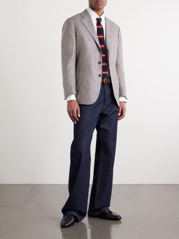 Wavery Prince of Wales Silk Blazer - OU Wavery Prince of Wales Silk Blazer - OU