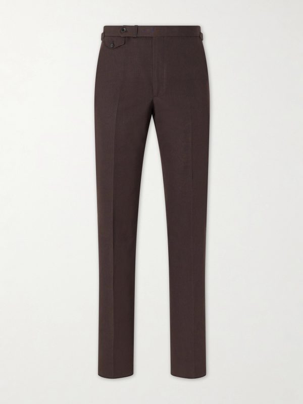 Waverly Straight-Leg Cotton and Linen-Blend Twill Suit Trousers Waverly Straight-Leg Cotton and Linen-Blend Twill Suit Trousers