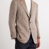 Herrinbone Linen Blazer - FR Herrinbone Linen Blazer - FR